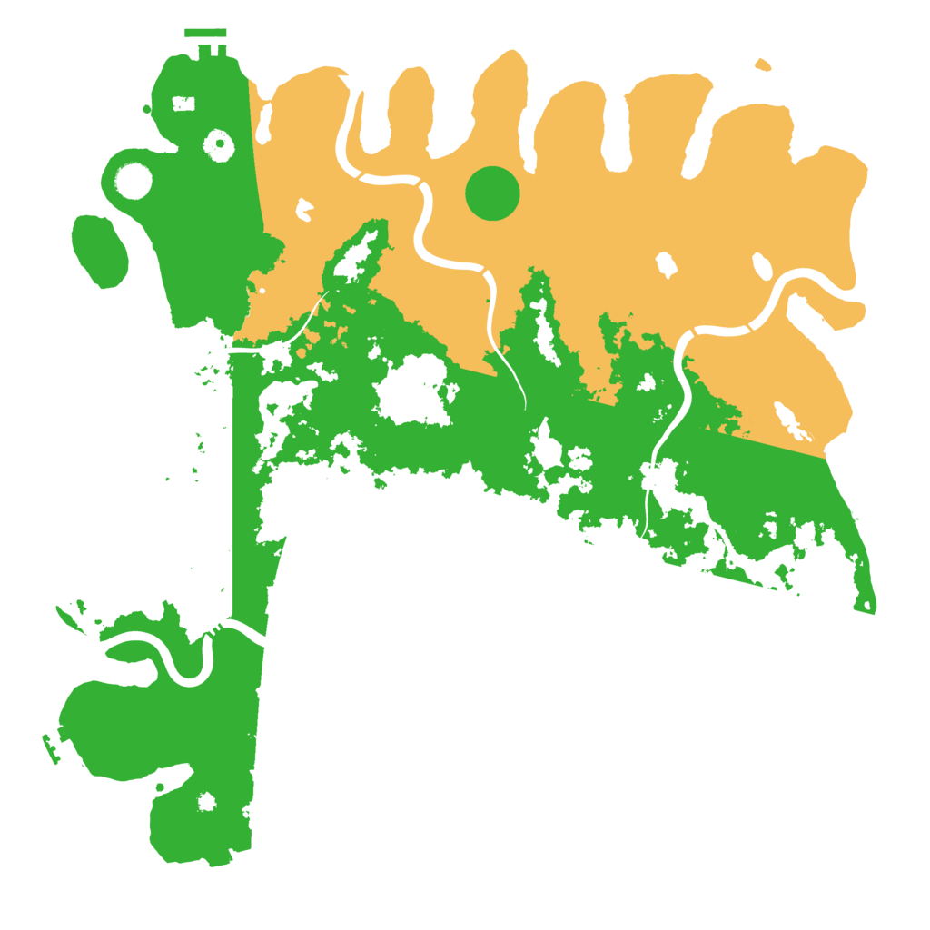 Biome Rust Map: Procedural Map, Size: 4500, Seed: 1967932306