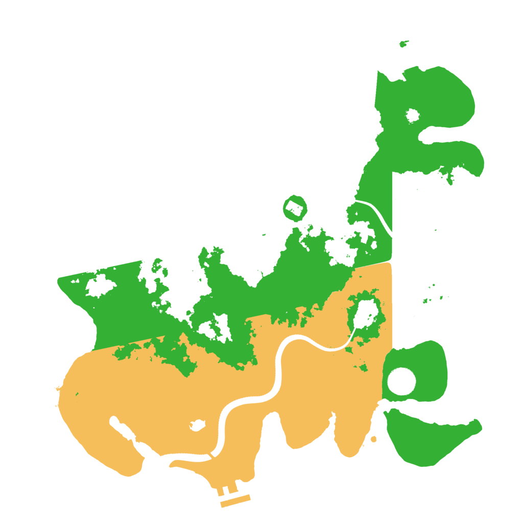 Biome Rust Map: Procedural Map, Size: 3500, Seed: 1015797151