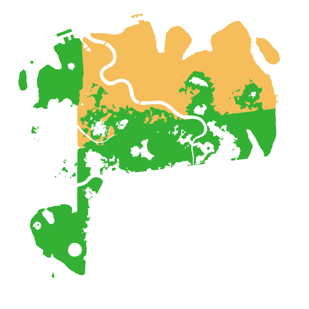 Biome Rust Map: Procedural Map, Size: 3980, Seed: 878787