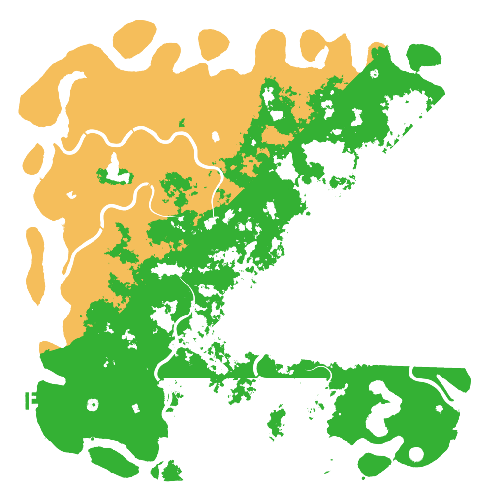 Biome Rust Map: Procedural Map, Size: 6000, Seed: 34666769