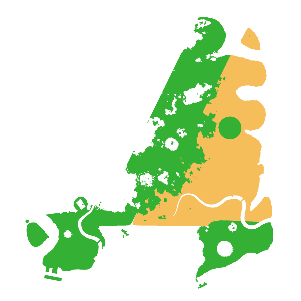 Biome Rust Map: Procedural Map, Size: 3500, Seed: 1210888650