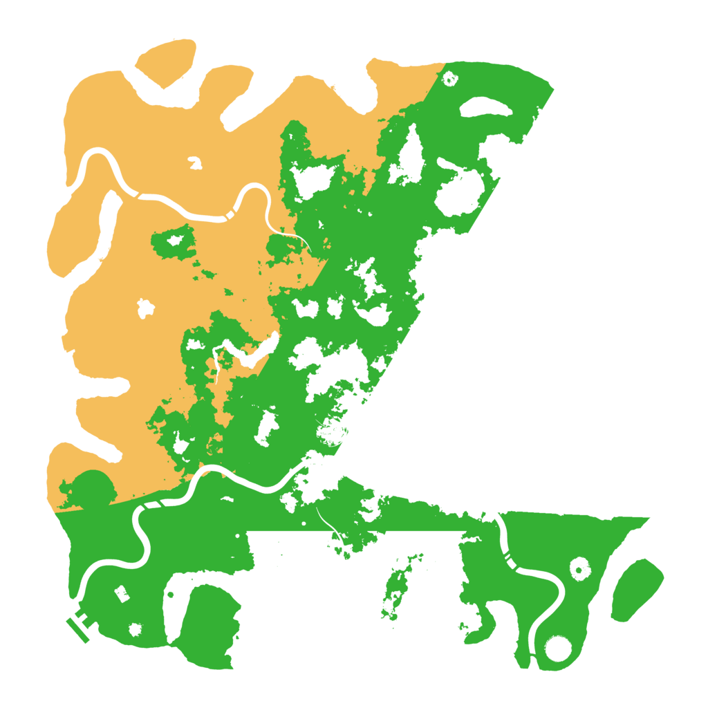 Biome Rust Map: Procedural Map, Size: 4800, Seed: 152422884