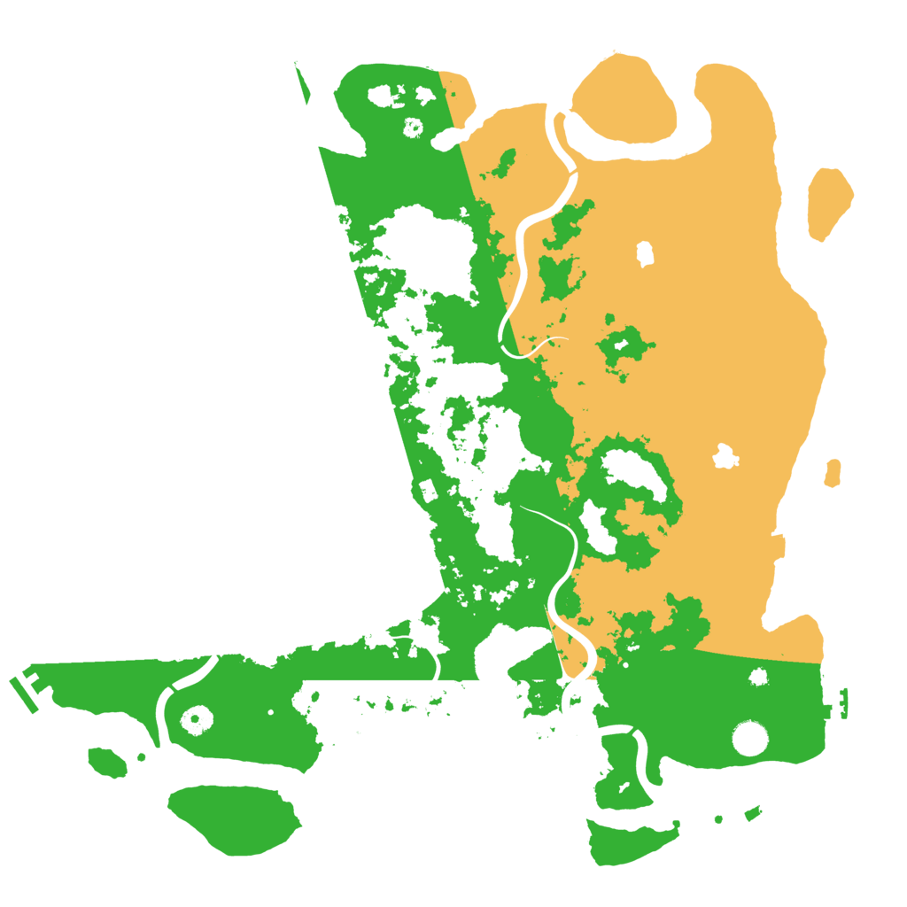Biome Rust Map: Procedural Map, Size: 4500, Seed: 1529630547