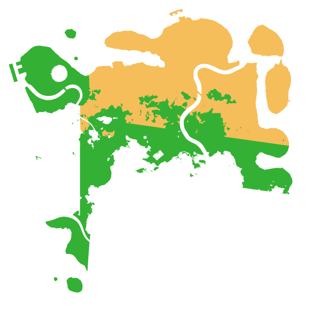 Biome Rust Map: Procedural Map, Size: 3500, Seed: 1564079561