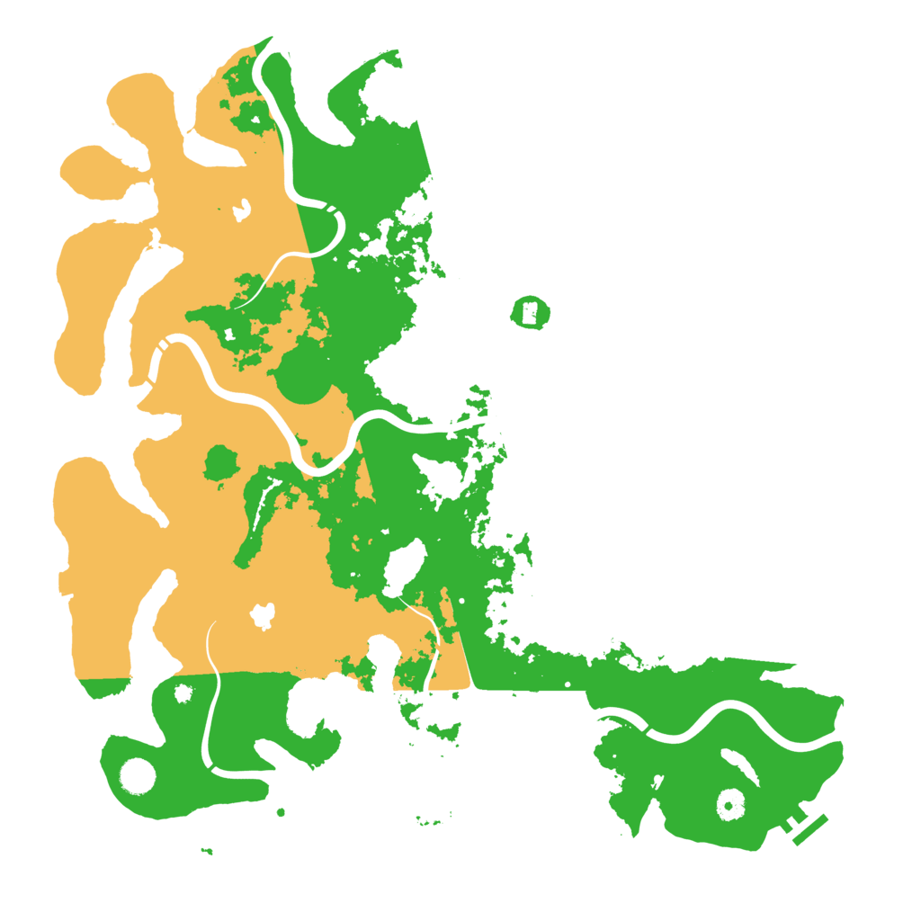 Biome Rust Map: Procedural Map, Size: 4500, Seed: 517360