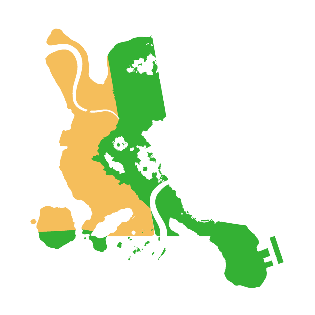 Biome Rust Map: Procedural Map, Size: 2300, Seed: 634534