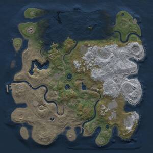 Thumbnail Rust Map: Procedural Map, Size: 4250, Seed: 274131845, 17 Monuments