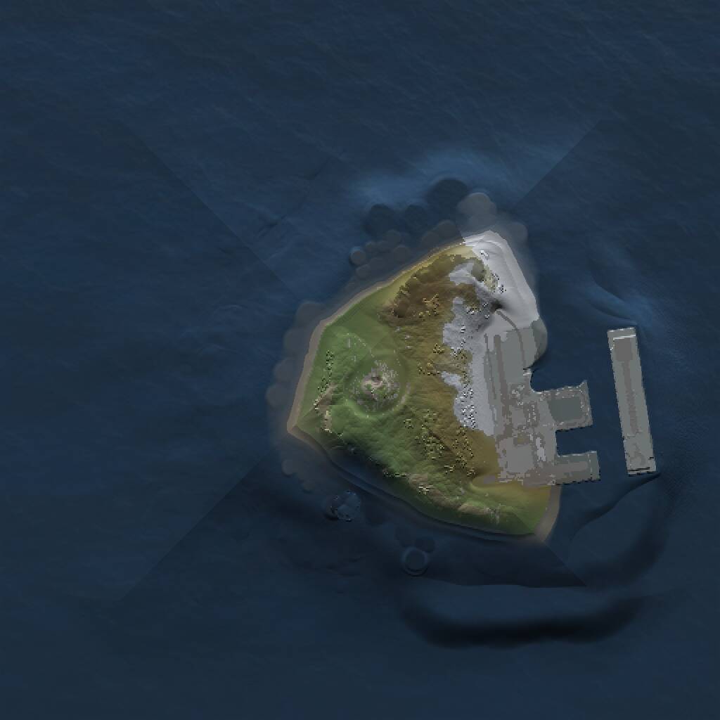 Rust Map: Procedural Map, Size: 1000, Seed: 6244931, 2 Monuments
