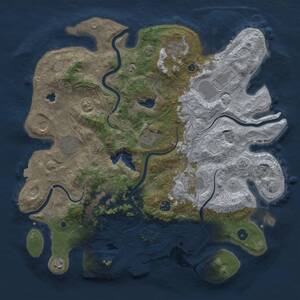Thumbnail Rust Map: Procedural Map, Size: 4250, Seed: 15352472, 15 Monuments