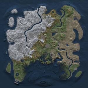 Thumbnail Rust Map: Procedural Map, Size: 4250, Seed: 237964254, 16 Monuments