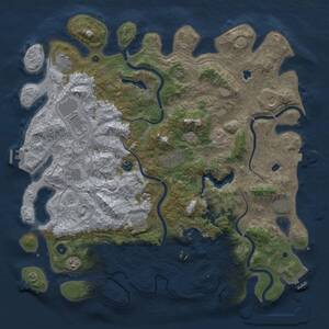 Thumbnail Rust Map: Procedural Map, Size: 4800, Seed: 1272282506, 17 Monuments