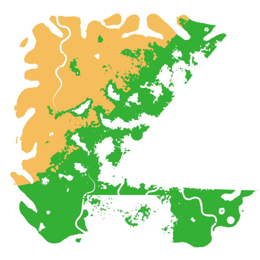 Biome Rust Map: Procedural Map, Size: 6000, Seed: 6543523