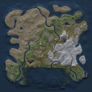 Thumbnail Rust Map: Procedural Map, Size: 4250, Seed: 1826060826, 16 Monuments