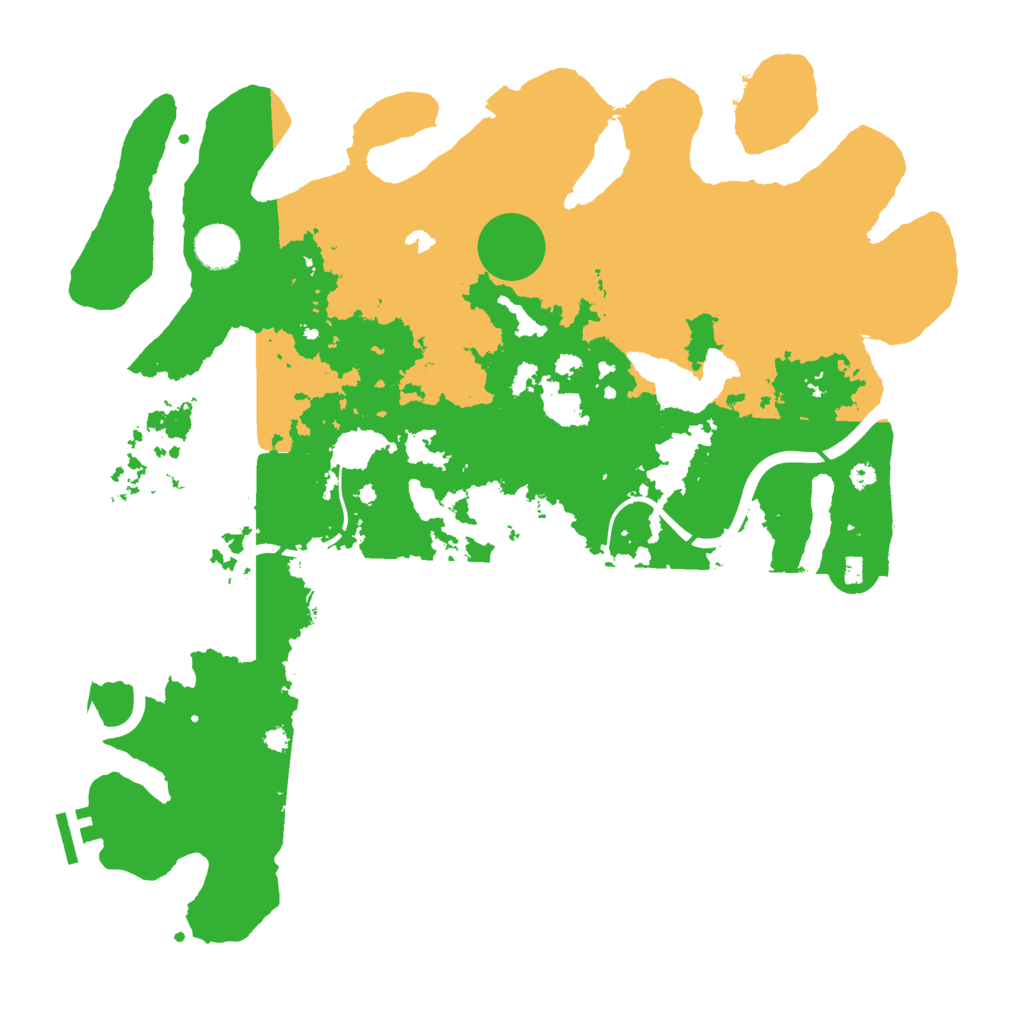 Biome Rust Map: Procedural Map, Size: 4000, Seed: 88848