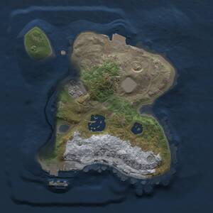 Thumbnail Rust Map: Procedural Map, Size: 1800, Seed: 32344, 4 Monuments