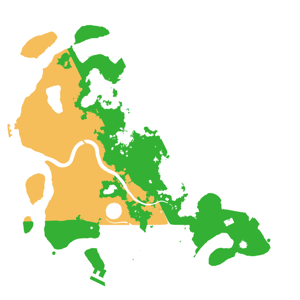Biome Rust Map: Procedural Map, Size: 3500, Seed: 8614326