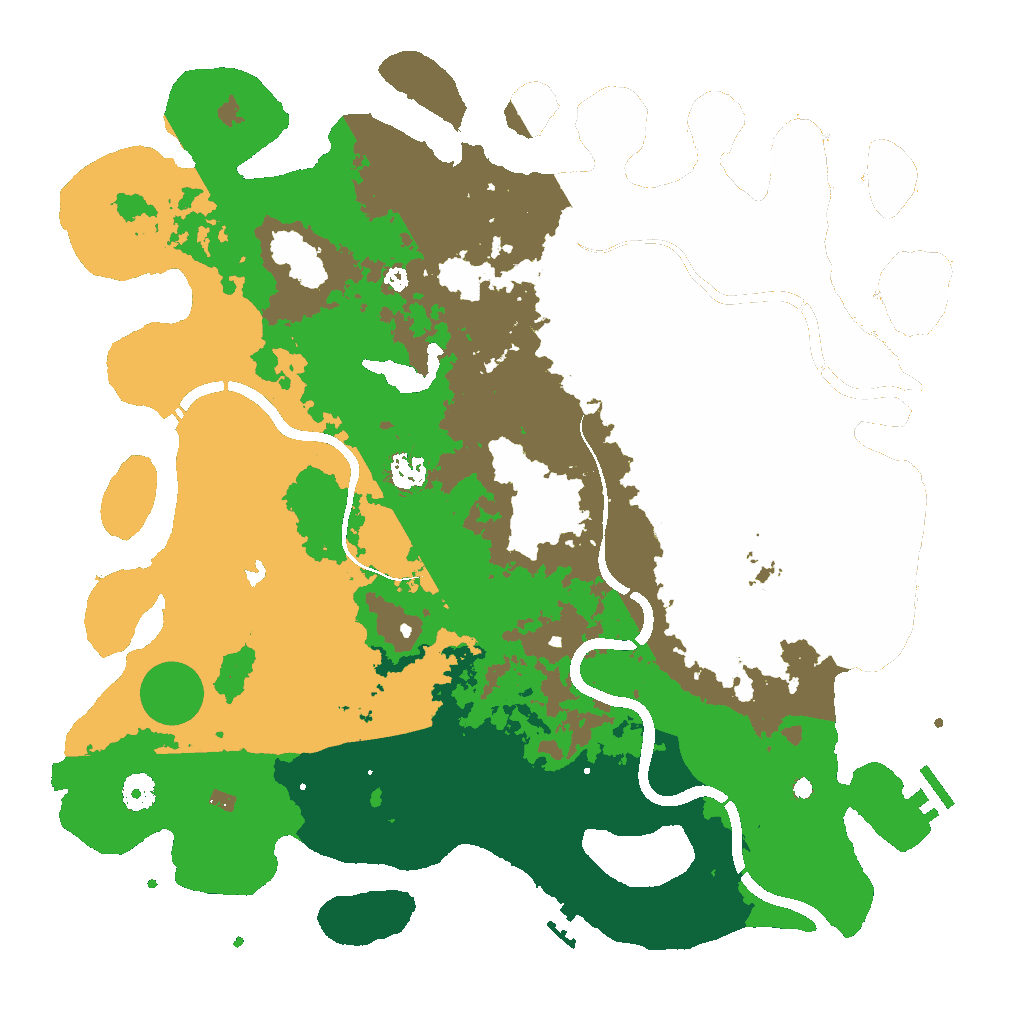 Biome Rust Map: Procedural Map, Size: 4250, Seed: 129885663