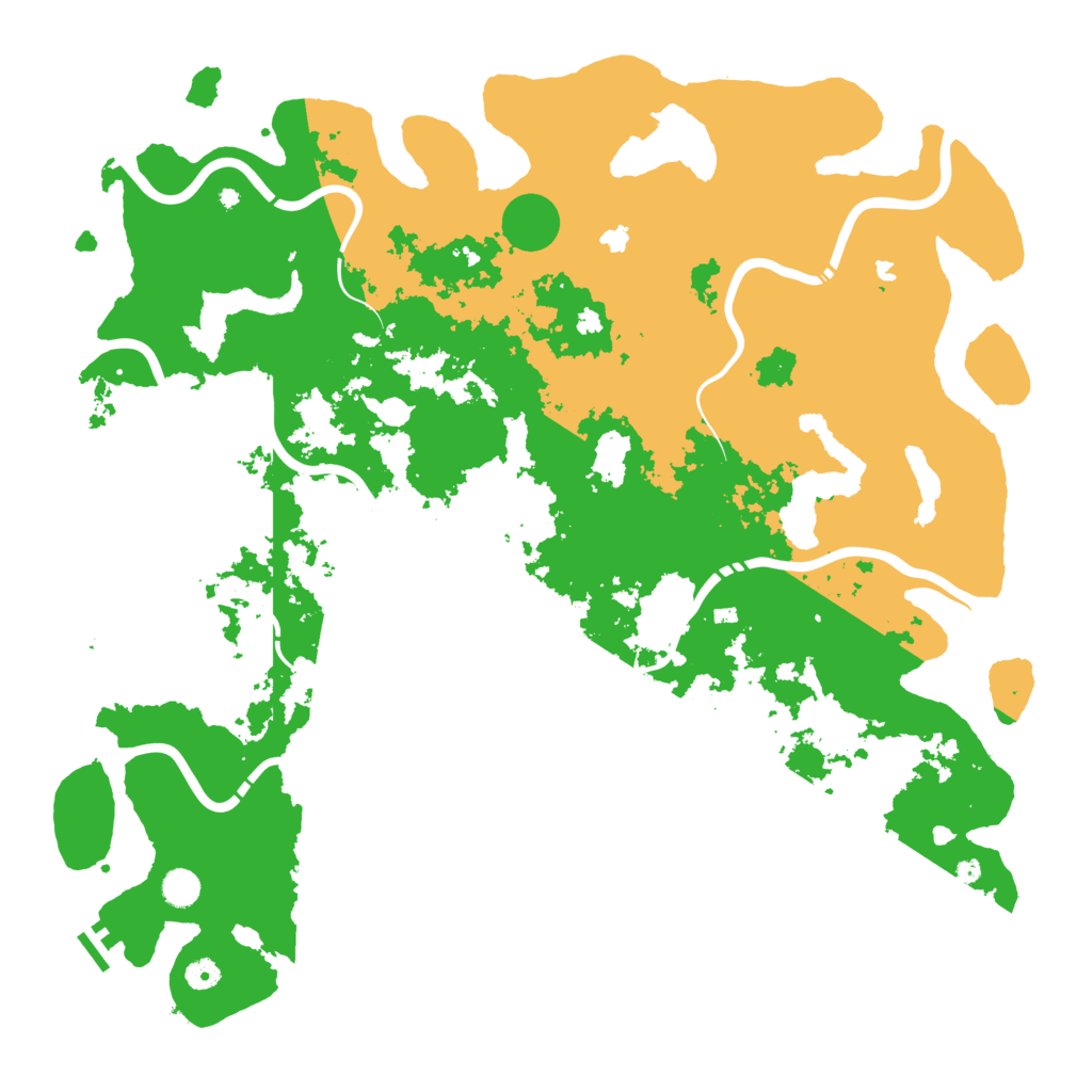 Biome Rust Map: Procedural Map, Size: 5000, Seed: 358845597