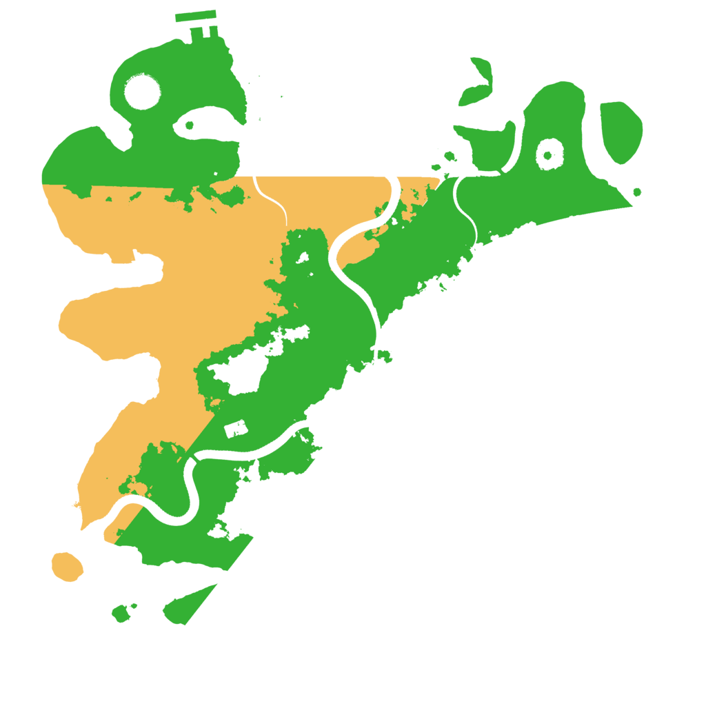 Biome Rust Map: Procedural Map, Size: 3500, Seed: 108946693
