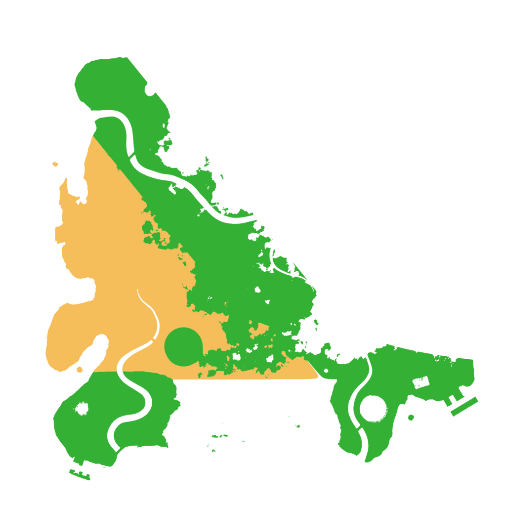 Biome Rust Map: Procedural Map, Size: 3500, Seed: 273149097