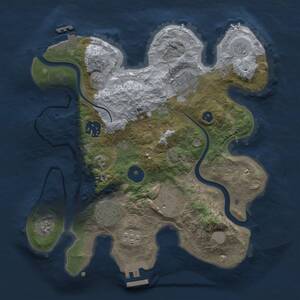 Thumbnail Rust Map: Procedural Map, Size: 2800, Seed: 111666, 10 Monuments