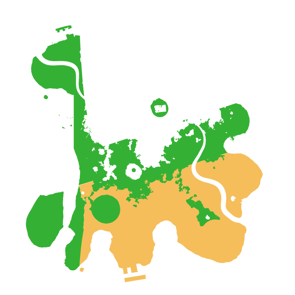 Biome Rust Map: Procedural Map, Size: 2800, Seed: 111666