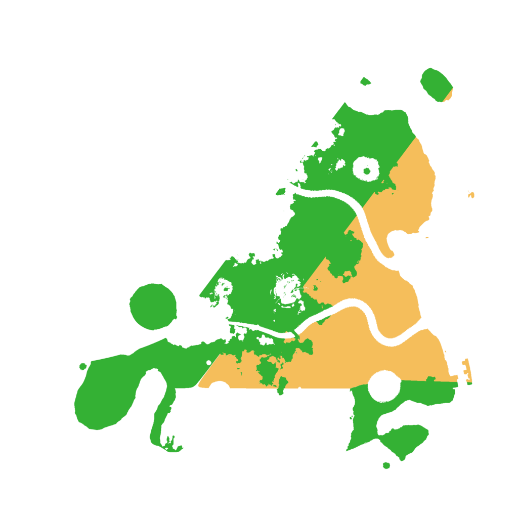 Biome Rust Map: Procedural Map, Size: 3000, Seed: 93617905