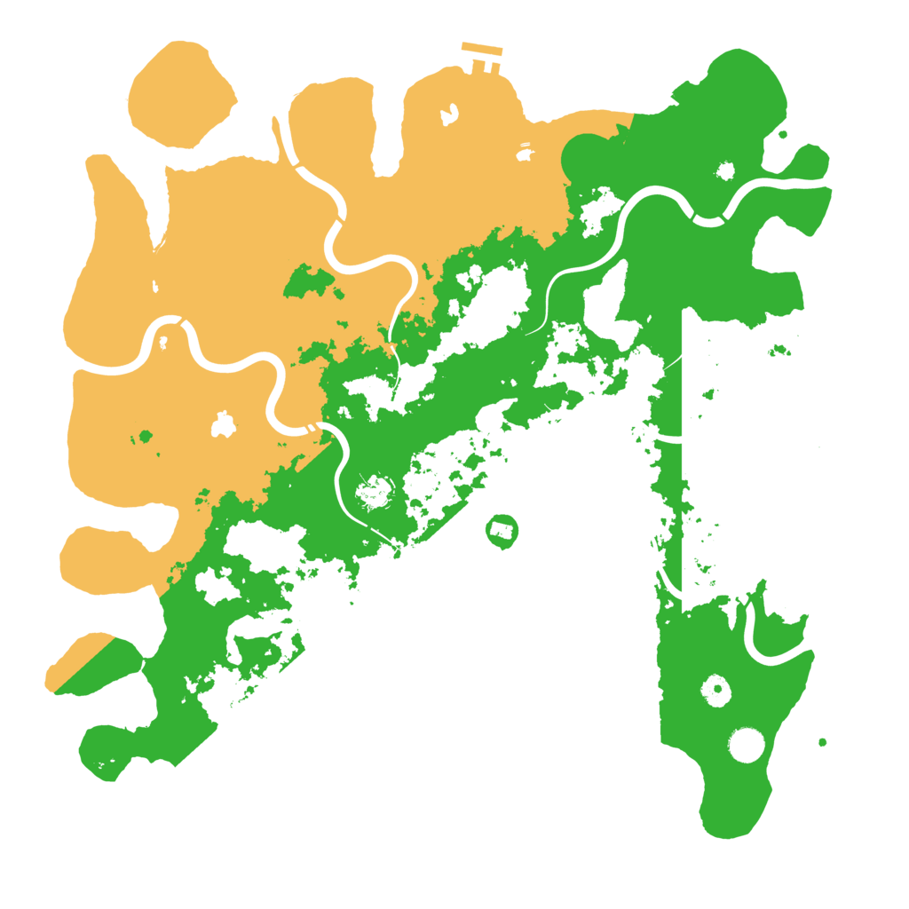 Biome Rust Map: Procedural Map, Size: 4500, Seed: 1814571060