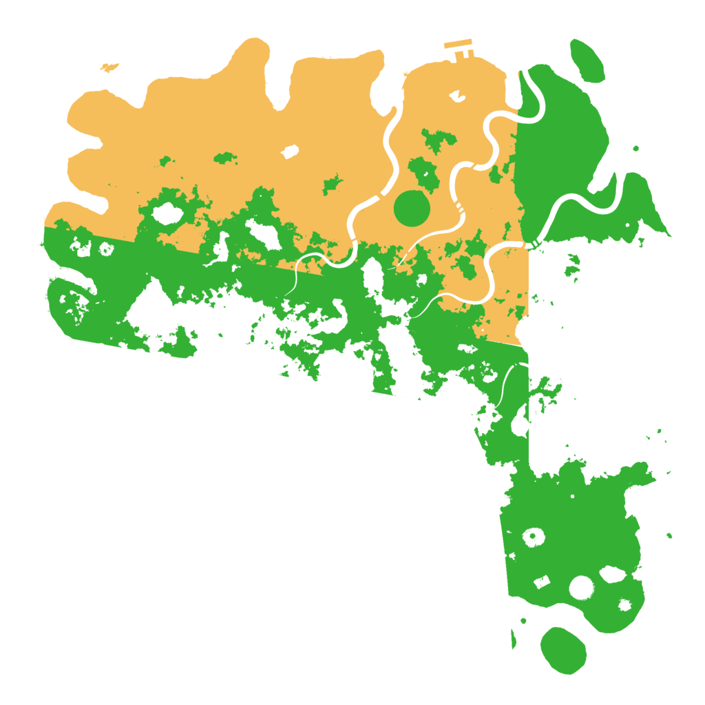 Biome Rust Map: Procedural Map, Size: 5100, Seed: 104948197