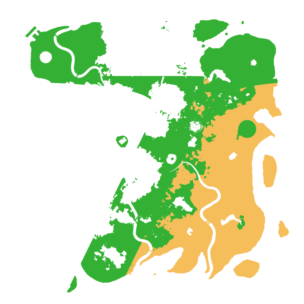 Biome Rust Map: Procedural Map, Size: 4500, Seed: 1356510806