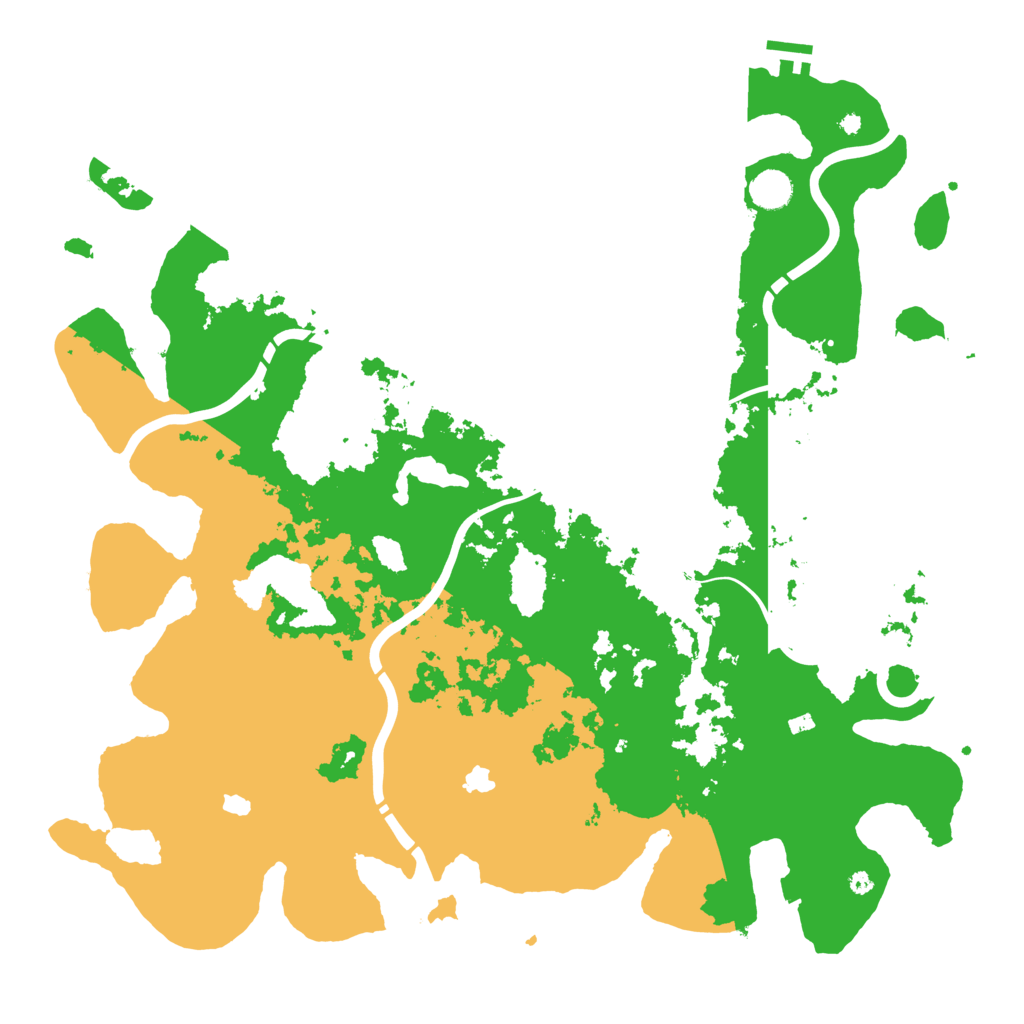 Biome Rust Map: Procedural Map, Size: 4500, Seed: 673636