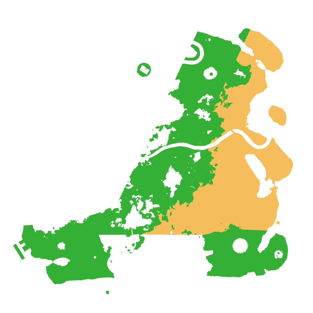 Biome Rust Map: Procedural Map, Size: 3700, Seed: 2082929103