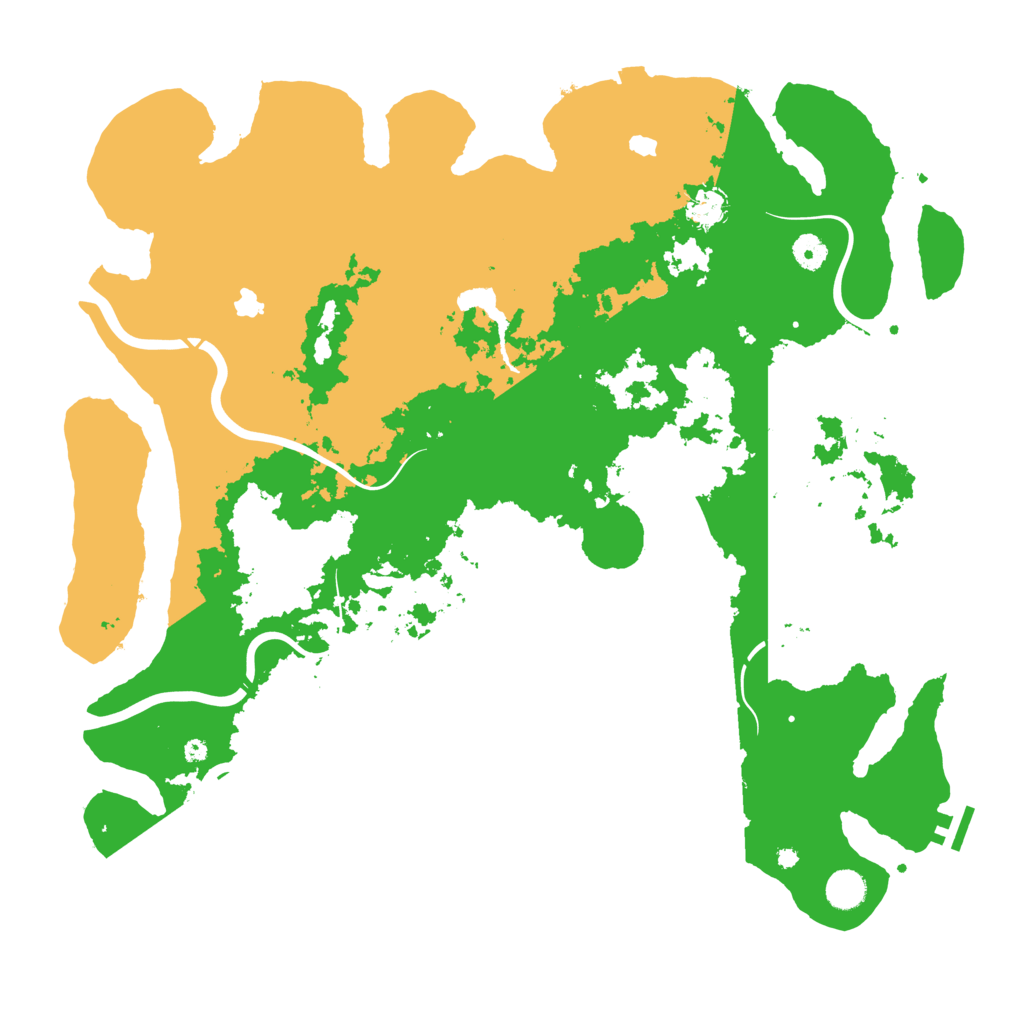 Biome Rust Map: Procedural Map, Size: 4500, Seed: 34232