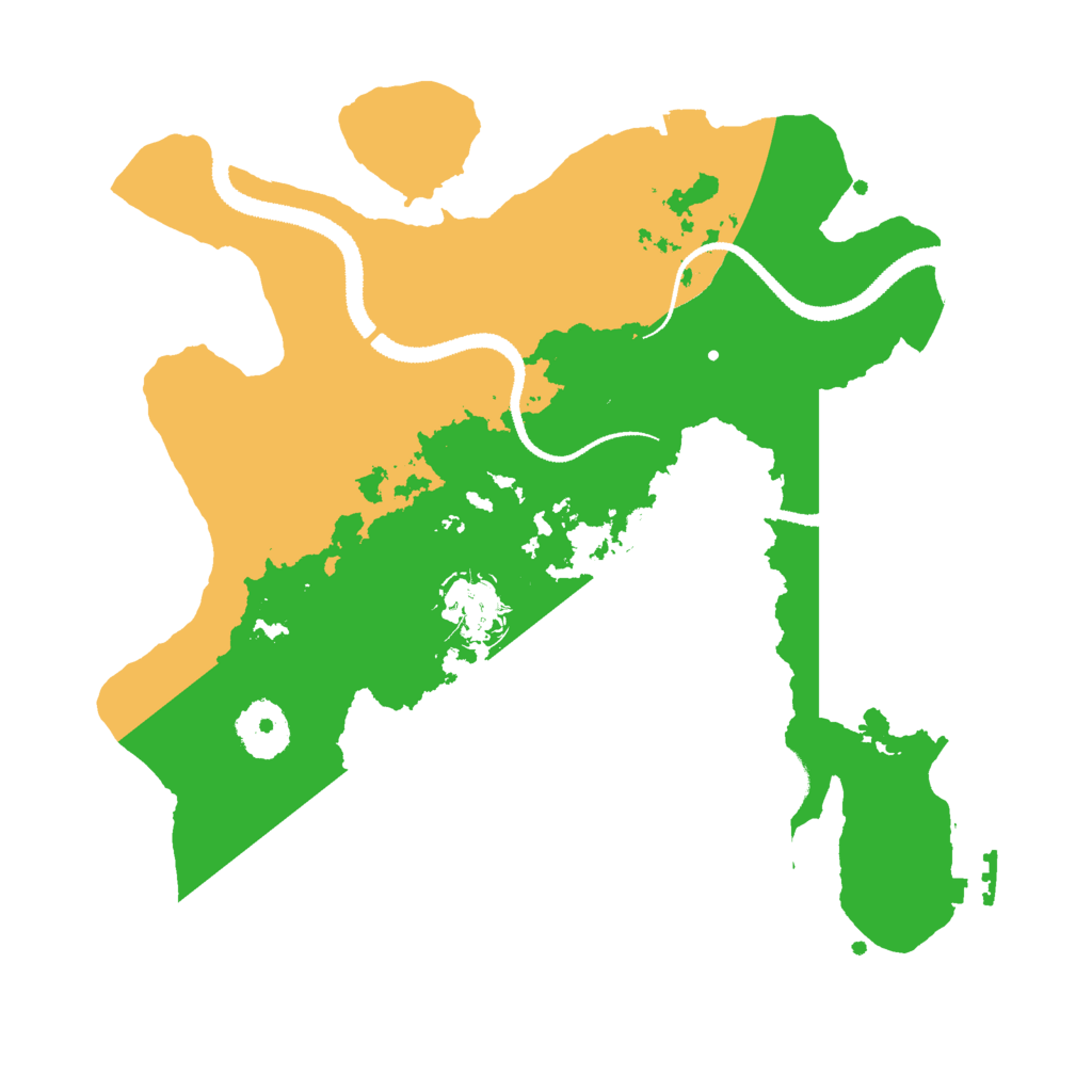 Biome Rust Map: Procedural Map, Size: 3000, Seed: 1516584419