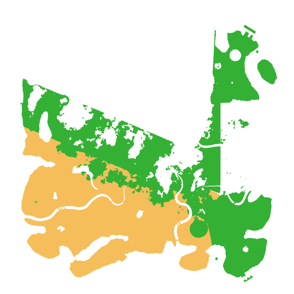 Biome Rust Map: Procedural Map, Size: 4500, Seed: 245108387