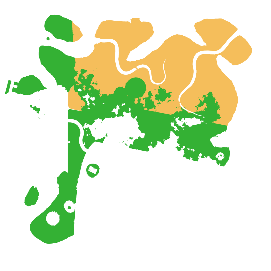 Biome Rust Map: Procedural Map, Size: 3500, Seed: 1006347272