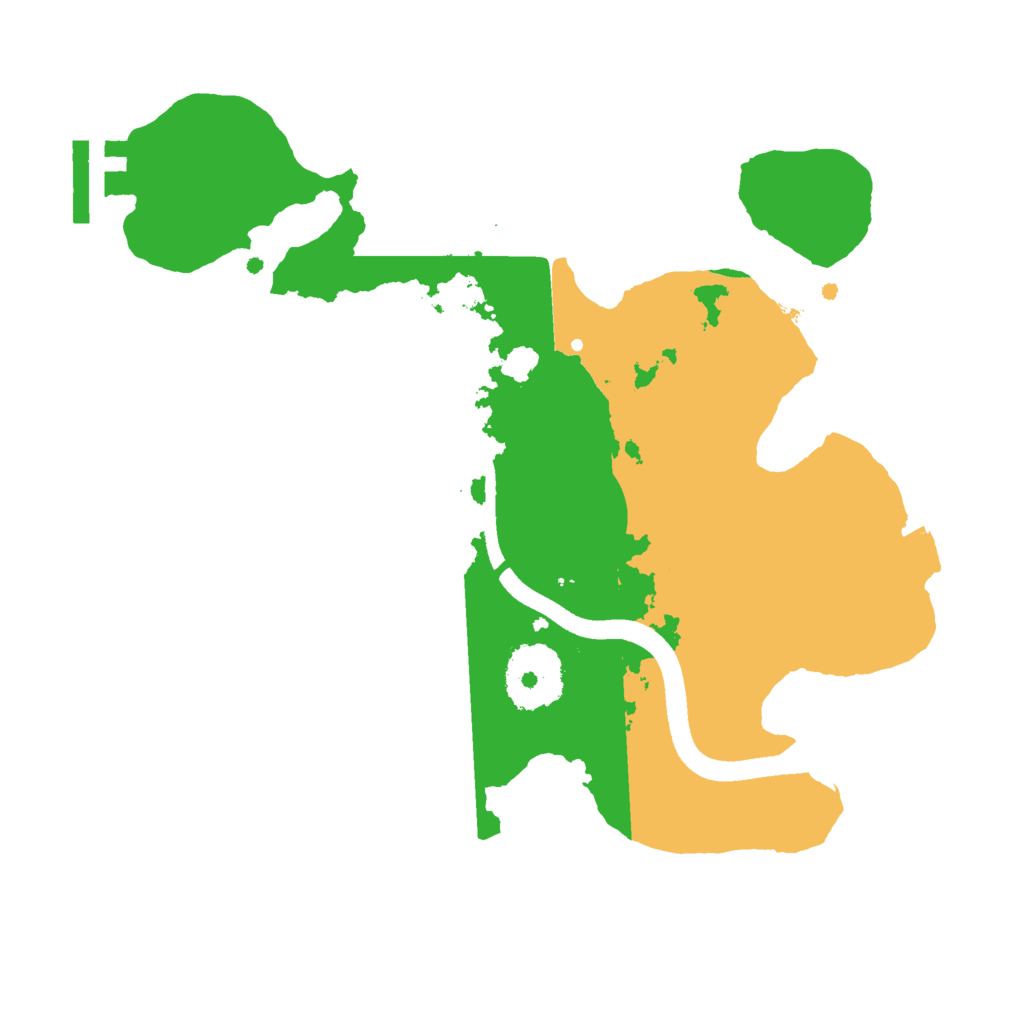 Biome Rust Map: Procedural Map, Size: 2500, Seed: 127650642