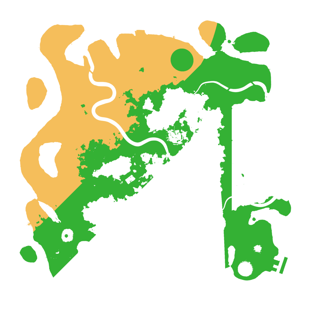 Biome Rust Map: Procedural Map, Size: 3650, Seed: 76301848