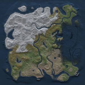 Thumbnail Rust Map: Procedural Map, Size: 4700, Seed: 405563924, 18 Monuments