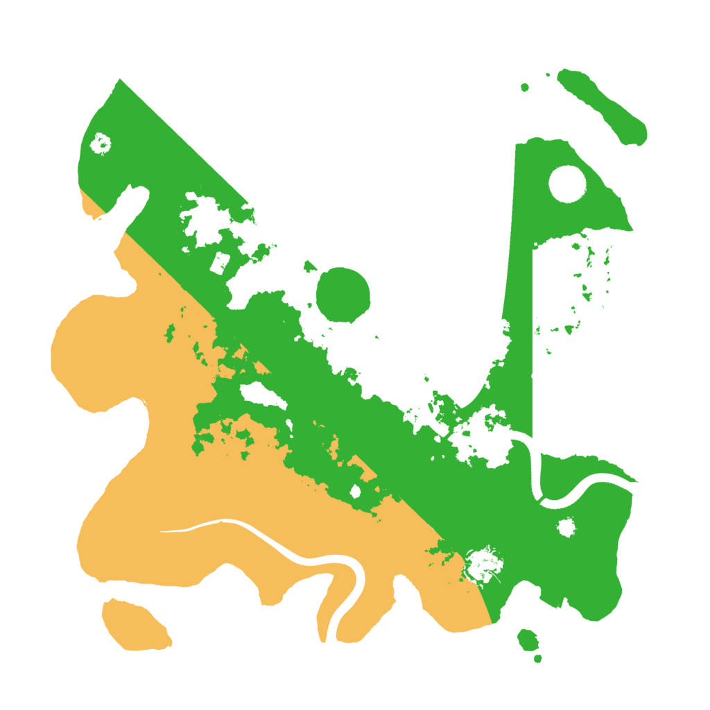 Biome Rust Map: Procedural Map, Size: 3500, Seed: 871540004