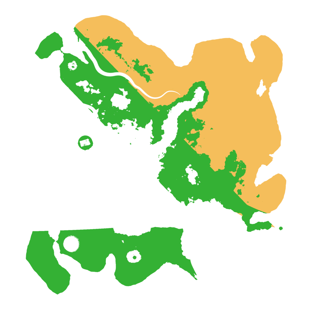 Biome Rust Map: Procedural Map, Size: 3500, Seed: 6745