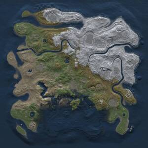 Thumbnail Rust Map: Procedural Map, Size: 4250, Seed: 67704575, 16 Monuments