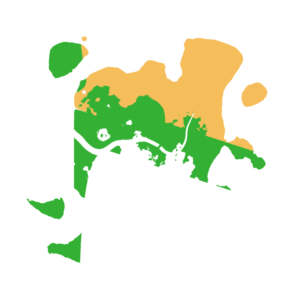 Biome Rust Map: Procedural Map, Size: 2400, Seed: 2129160623