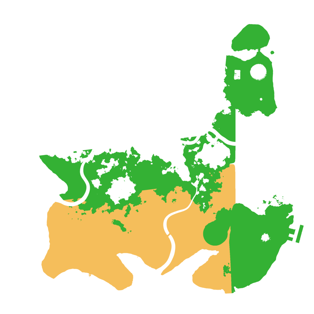 Biome Rust Map: Procedural Map, Size: 3500, Seed: 305798461