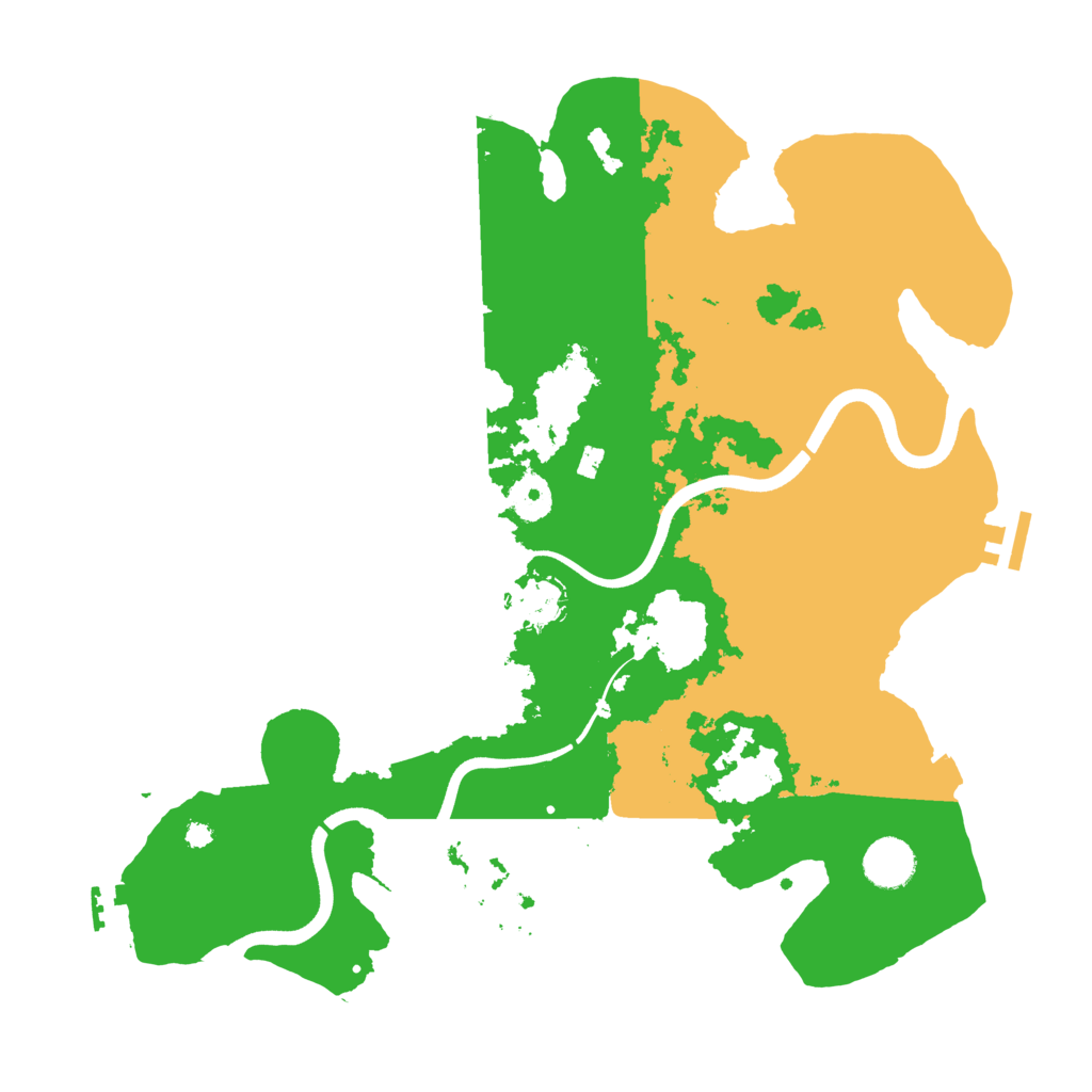 Biome Rust Map: Procedural Map, Size: 3750, Seed: 666258898