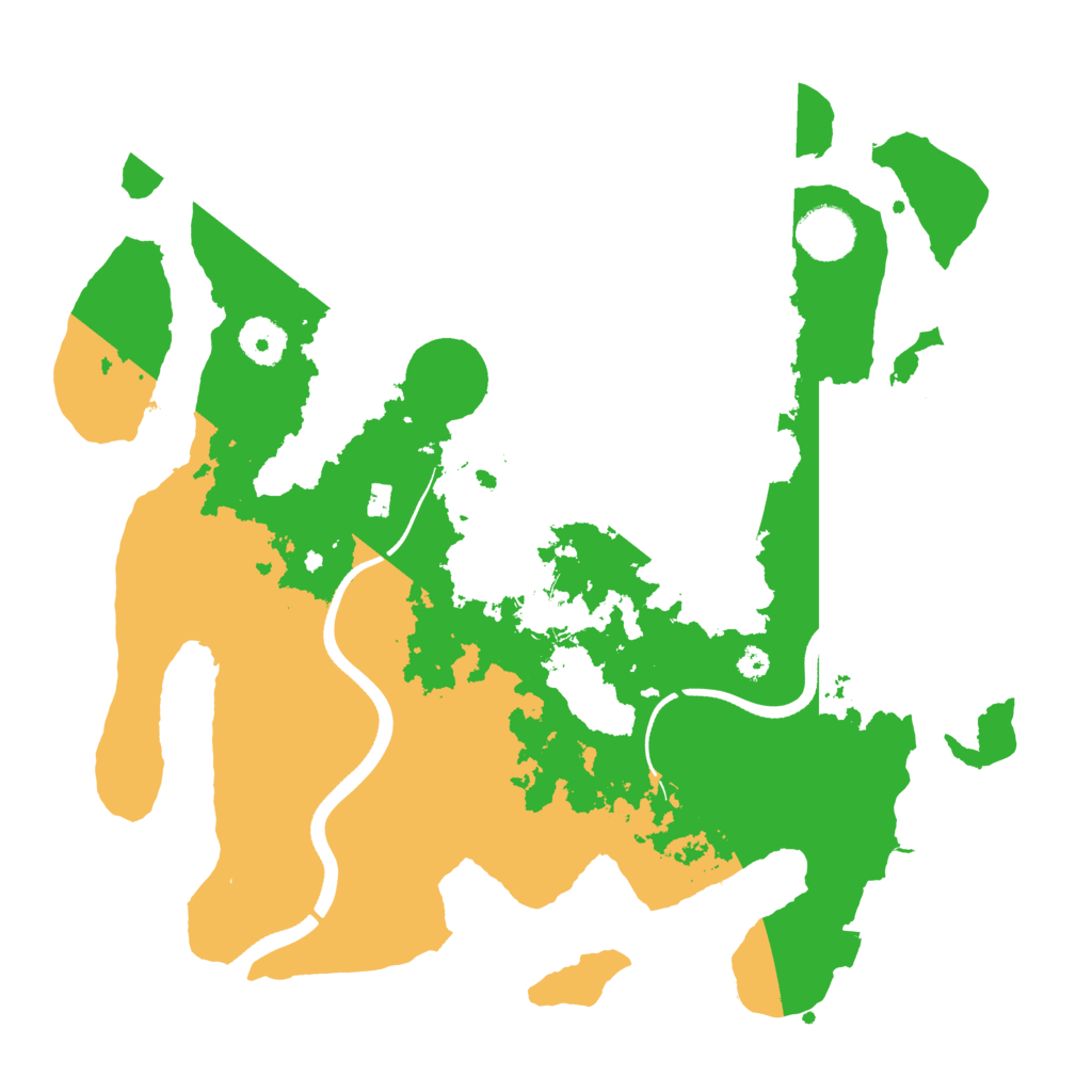 Biome Rust Map: Procedural Map, Size: 3500, Seed: 1379879987