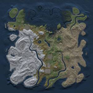 Thumbnail Rust Map: Procedural Map, Size: 4250, Seed: 404069051, 16 Monuments