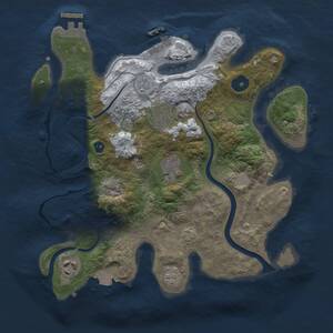 Thumbnail Rust Map: Procedural Map, Size: 3000, Seed: 2162, 10 Monuments