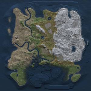 Thumbnail Rust Map: Procedural Map, Size: 3750, Seed: 2059460727, 15 Monuments