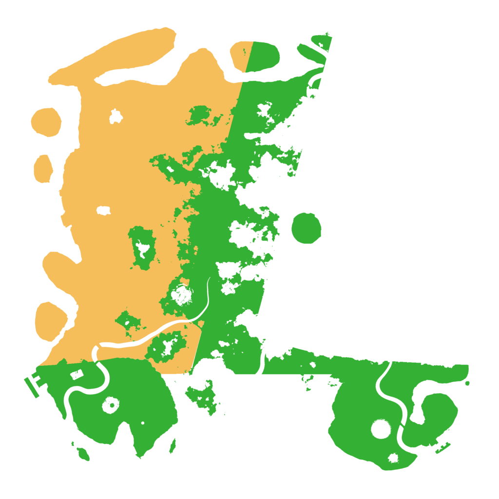 Biome Rust Map: Procedural Map, Size: 4500, Seed: 77949851